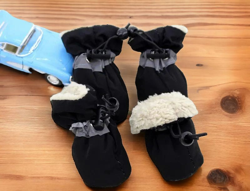 4pcs Antiskid Puppy Shoes for winter