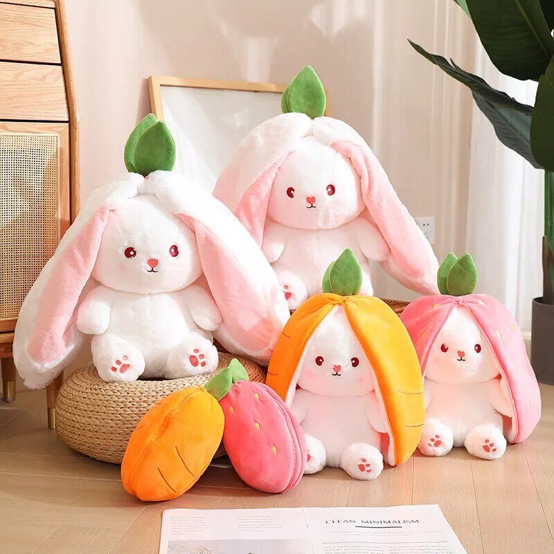 18/70cm Creative Cute Doll Carrot Rabbit Plush - Cheapstuff2.com