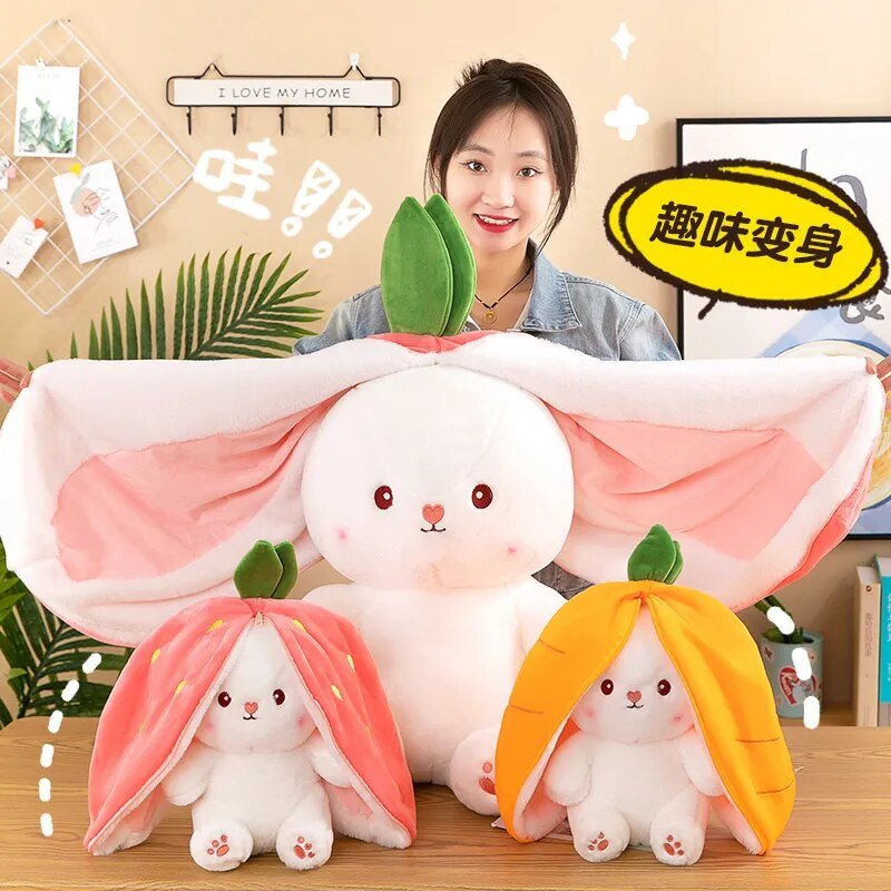 18/70cm Creative Cute Doll Carrot Rabbit Plush - Cheapstuff2.com