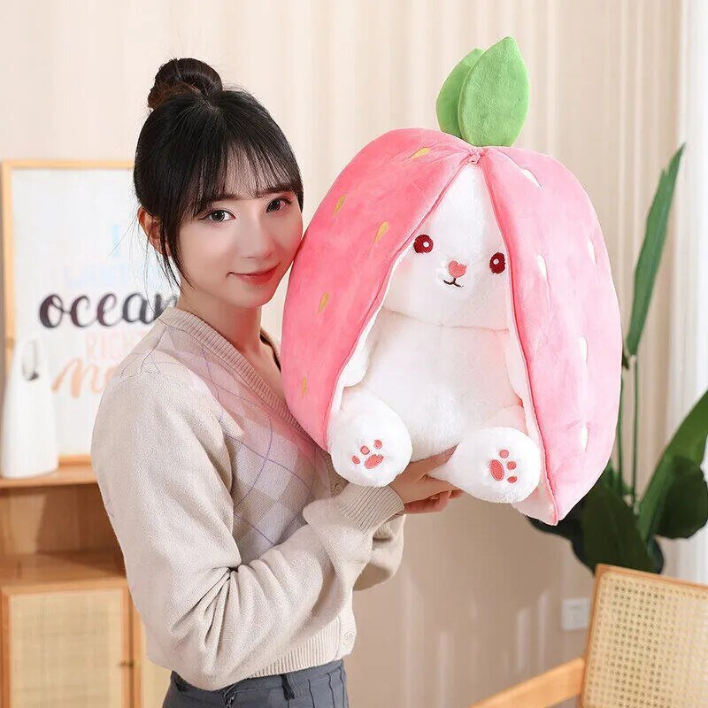 18/70cm Creative Cute Doll Carrot Rabbit Plush - Cheapstuff2.com