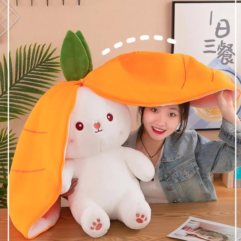 18/70cm Creative Cute Doll Carrot Rabbit Plush - Cheapstuff2.com