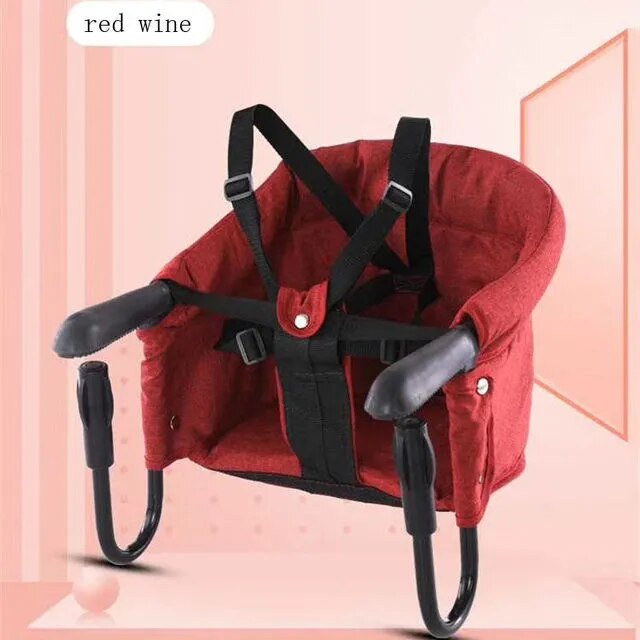 Baby Chair For Eating Portable Foldable Travel Hook On Highchair Clips to Dining Table Kids Feeding Chair with Safety Belt New - Cheapstuff2.com