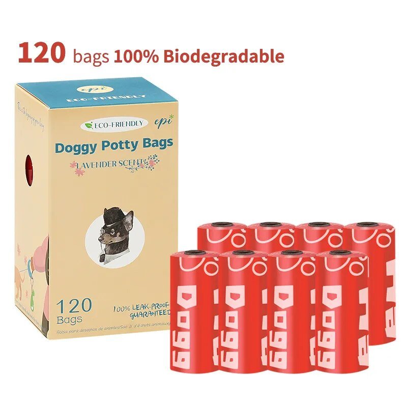 EPI Biodegradable Pet Garbage Bag Dog Poop Bags Dog Poop Bag Dispenser Dog Cleaning Supplies Dog Products for Dogs - Cheapstuff2.com