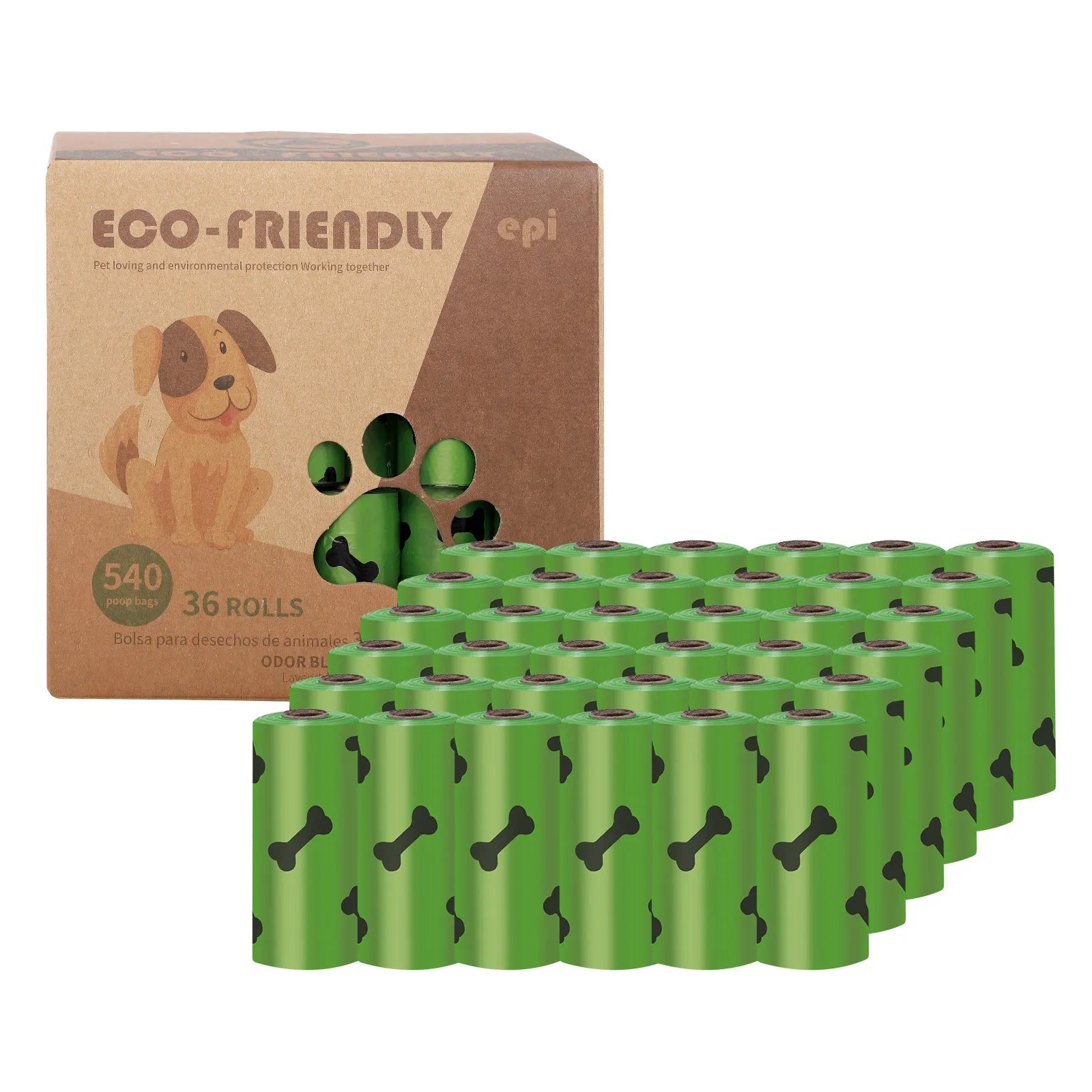 EPI Biodegradable Pet Garbage Bag Dog Poop Bags Dog Poop Bag Dispenser Dog Cleaning Supplies Dog Products for Dogs - Cheapstuff2.com