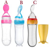 Squeezing Feeding Bottle Silicone Newborn Baby Training Rice Spoon Infant Cereal Food Supplement Feeder Safe Tableware Tools - Cheapstuff2.com