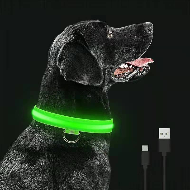 Usb Charging Led Dog Luminous Collars Adjustable Anti-Lost/Avoid Car Accident Night Light Safety Led Dogs Collar Pet Accessories - Cheapstuff2.com